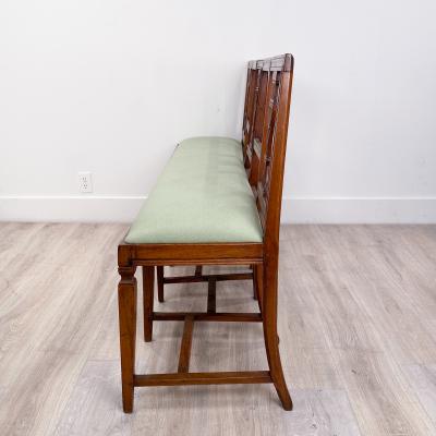 Italian Neoclassical Walnut Settee