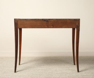 Italian Neoclassical Walnut Side Table with Carved Satyr Mounts