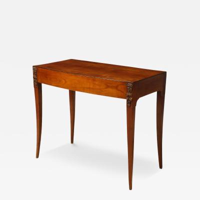 Italian Neoclassical Walnut Side Table with Carved Satyr Mounts