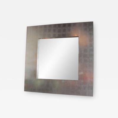Italian Oversized Silver Leaf Mirror