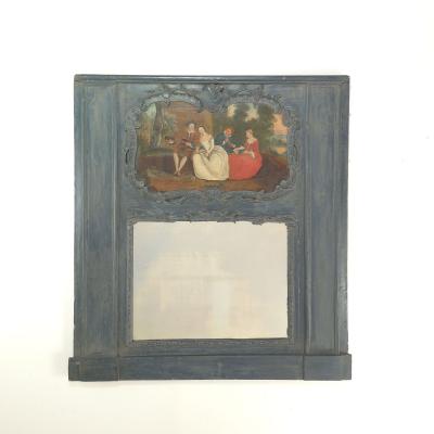 Italian Painted Trumeau Comprised of Antique Elements