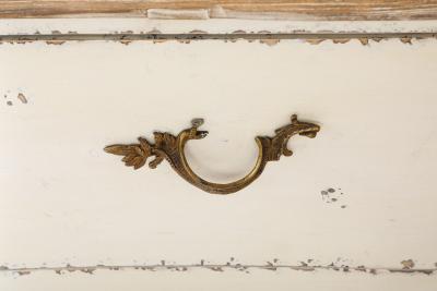 Italian Painted Two Drawer Rococo Commode