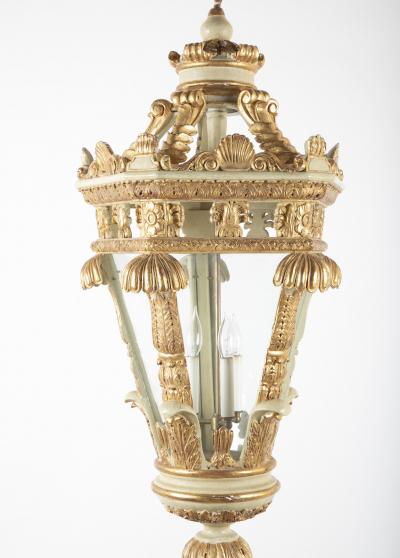 Italian Painted and Gilded Five Sided Lantern