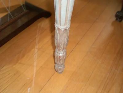 Italian Painted and Silver Gilt Console Table