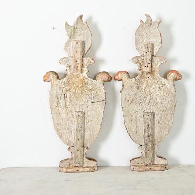 Italian Pair of 19th Century Giltwood Appliqu s