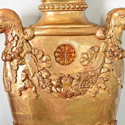 Italian Pair of 19th Century Giltwood Appliqu s