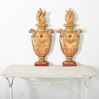 Italian Pair of 19th Century Giltwood Appliqu s