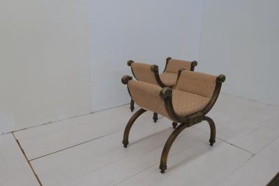 Italian Pair of 2 Baroque Armchairs 1600s