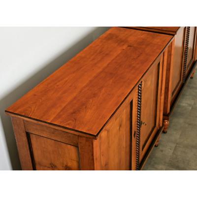 Italian Pair of Fruitwood Buffets
