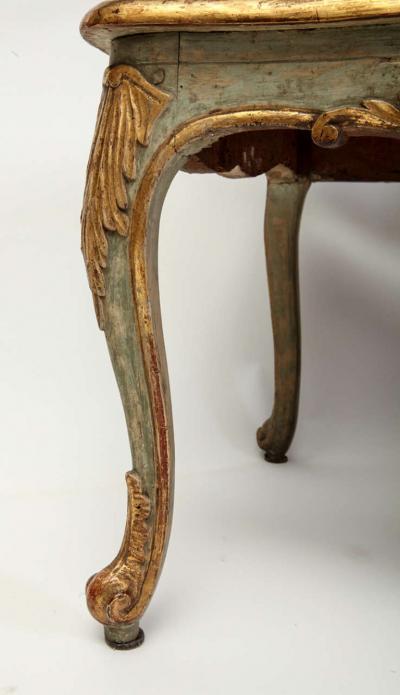 Italian Parcel Gilt and Painted Canape or Sofa 18th Century