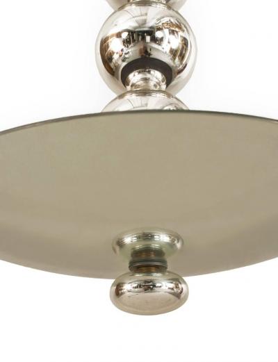 Italian Pendant Chandelier with Silvered Glass