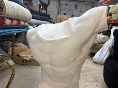 Italian Plaster Male Torso Sculpture Of A Classical Athlete