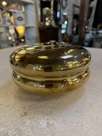 Italian Polished Brass Lidded Box 1970s