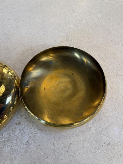 Italian Polished Brass Lidded Box 1970s