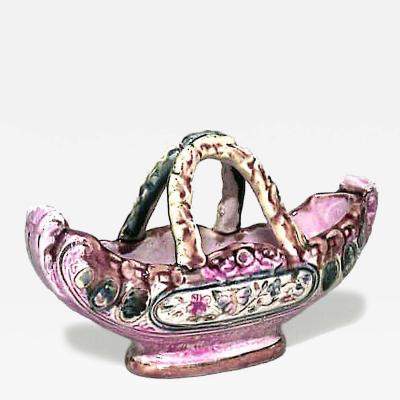 Italian Porcelain Boat Shaped Centerpiece