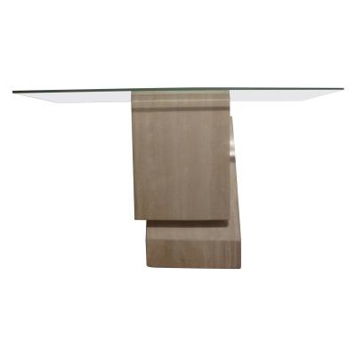 Italian Postmodern Travertine Console Attributed To Angelo Mangiarotti