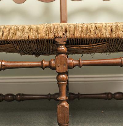 Italian Provincial Two Seat Bench