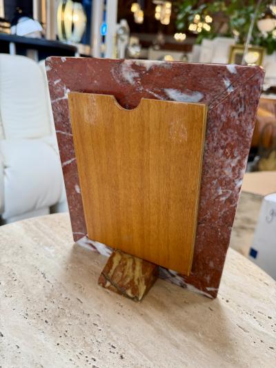 Italian Red Marble Picture Frame 1970s