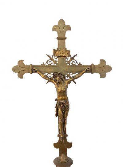 Italian Renaissance Bronze Crucifix