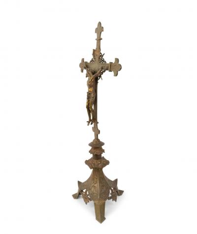 Italian Renaissance Bronze Crucifix