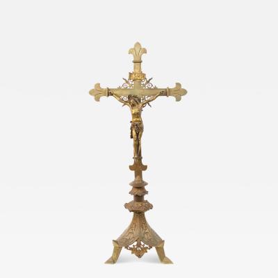 Italian Renaissance Bronze Crucifix