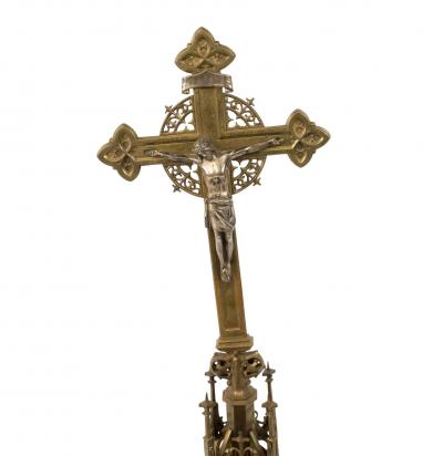 Italian Renaissance Bronze Crucifix
