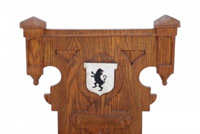Italian Renaissance Carved Wooden Turn Legged Side Chair