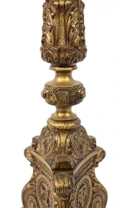 Italian Renaissance Gilt Altar Candlesticks