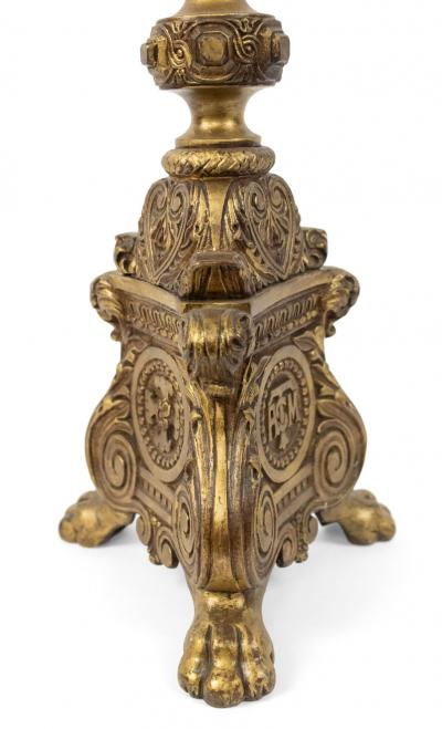 Italian Renaissance Gilt Altar Candlesticks