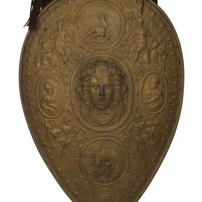 Italian Renaissance Gilt Metal Shield