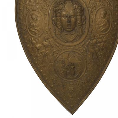 Italian Renaissance Gilt Metal Shield