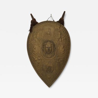 Italian Renaissance Gilt Metal Shield