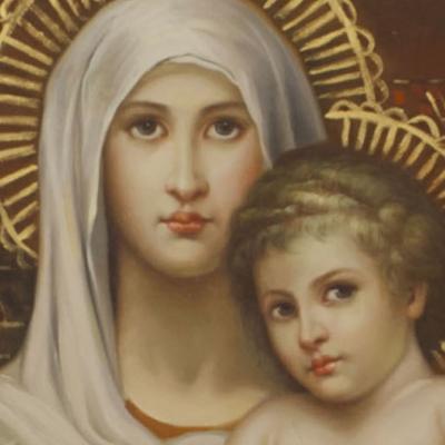 Italian Renaissance Madonna Child Painting