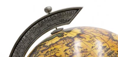 Italian Renaissance Metal Desk Globe