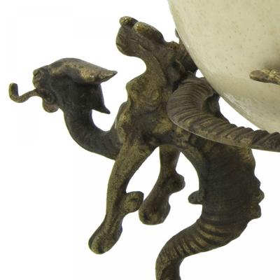 Italian Renaissance Ostrich Egg Sculptures