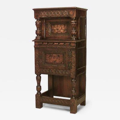 Italian Renaissance Revival Oak Carved Cabinet