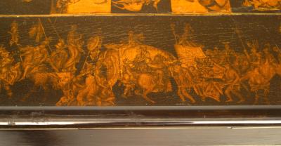 Italian Renaissance Revival Penwork Game Table