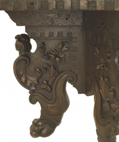 Italian Renaissance Revival Walnut Table