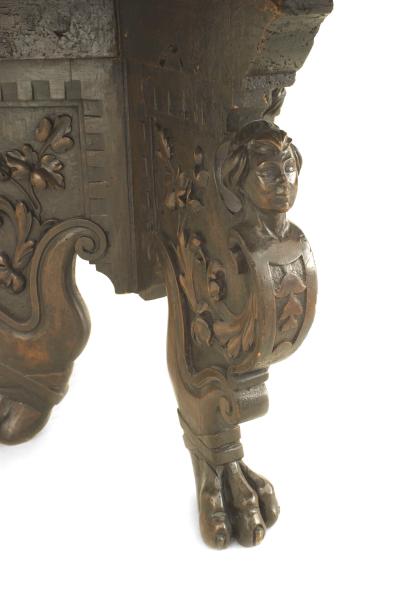 Italian Renaissance Revival Walnut Table