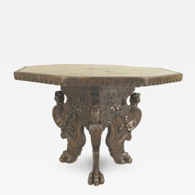 Italian Renaissance Revival Walnut Table