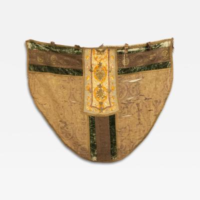 Italian Renaissance Style Beige and Green Shield