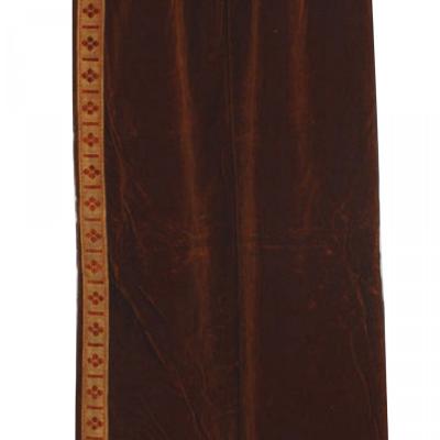 Italian Renaissance Style Brown Velvet Metallic Thread Drape