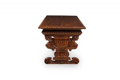 Italian Renaissance Style Carved Dining Conference Table