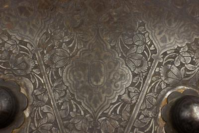 Italian Renaissance Style Etched Metal Shield