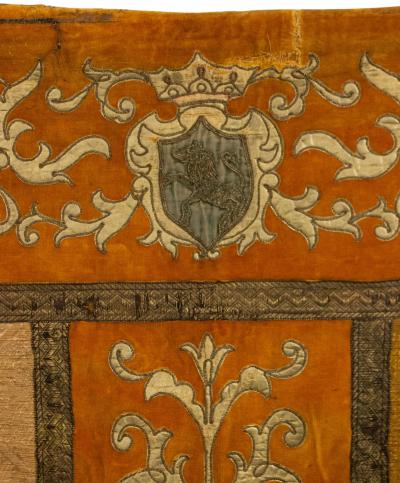 Italian Renaissance Style Gold Velvet Banner