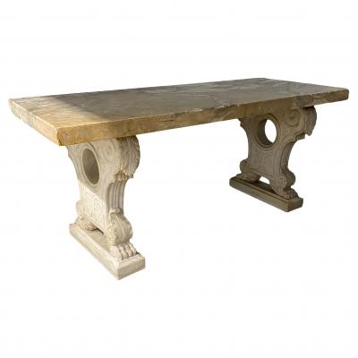 Italian Renaissance Style Marble Center Table