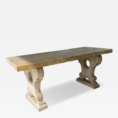 Italian Renaissance Style Marble Center Table