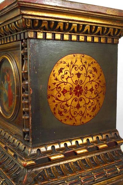 Italian Renaissance Style Polychromed Gilt Chest
