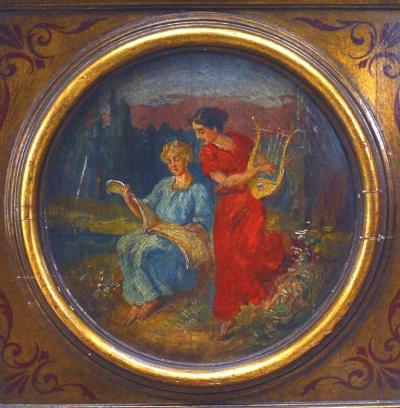 Italian Renaissance Style Polychromed Gilt Chest