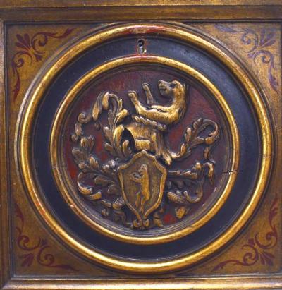 Italian Renaissance Style Polychromed Gilt Chest